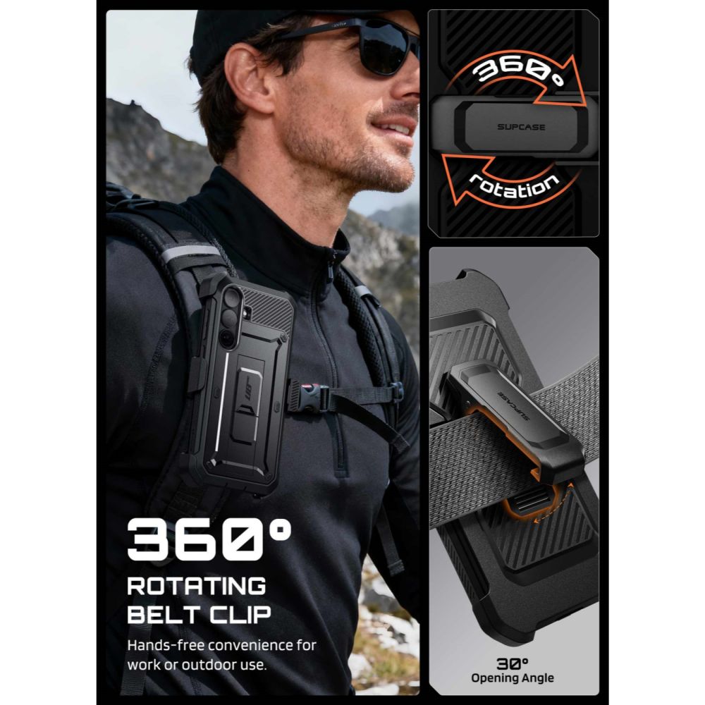 Dėklas Supcase Unicorn Beetle Pro telefonui Samsung Galaxy S26 FE - juodas -- Samsung Galaxy S26 FE