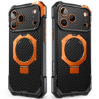 Dėklas Supcase UB Grip Mag MagSafe Aramid telefonams iPhone 18 Pro Max / 17 Pro Max - juodas ir oranžinis -- iPhone 18...