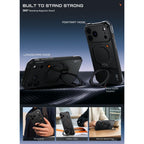 Dėklas Supcase UB Aero MagSafe Aramid telefonams iPhone 18 Pro Max / 17 Pro Max - juodas -- iPhone 18 Pro Max / iPhone 17...