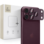 Apsauga kamerai Tech-Protect Camfull Fit+ iš grūdinto stiklo telefonui iPhone 18 Pro - bordo -- iPhone 18 Pro