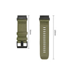 Dirželis Tech-Protect Nylon Classic laikrodžiams Garmin Fenix 5X / 5X Plus / 6X / 6X Pro / 7X / 8 / 8 Pro / 9 / 9 Pro (51...