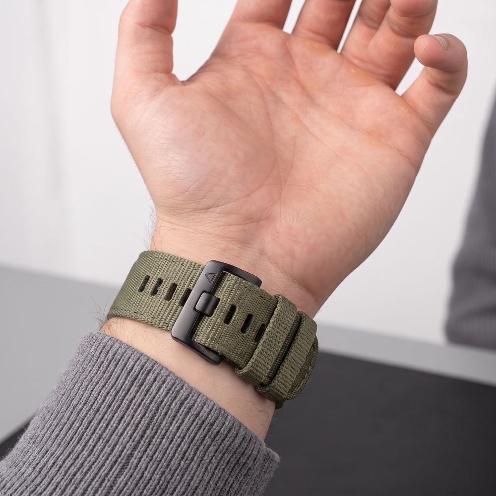 Dirželis Tech-Protect Nylon Classic laikrodžiams Garmin Fenix 5X / 5X Plus / 6X / 6X Pro / 7X / 8 / 8 Pro / 9 / 9 Pro (51...