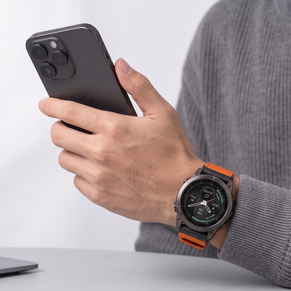 Dirželis Tech-Protect Nylon Classic laikrodžiams Garmin Fenix 5X / 5X Plus / 6X / 6X Pro / 7X / 8 / 8 Pro / 9 / 9 Pro (47...