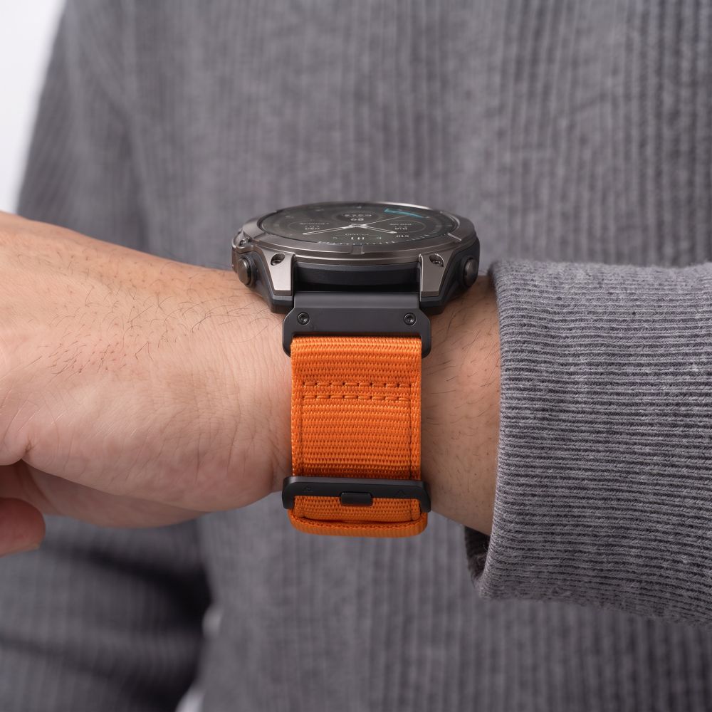 Dirželis Tech-Protect Nylon Classic laikrodžiams Garmin Fenix 5X / 5X Plus / 6X / 6X Pro / 7X / 8 / 8 Pro / 9 / 9 Pro (47...