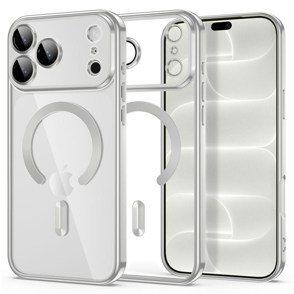 Dėklas Tech-Protect MagFlex skirtas iPhone 18 Pro / 17 Pro - sidabrinis -- iPhone 18 Pro / iPhone 17 Pro