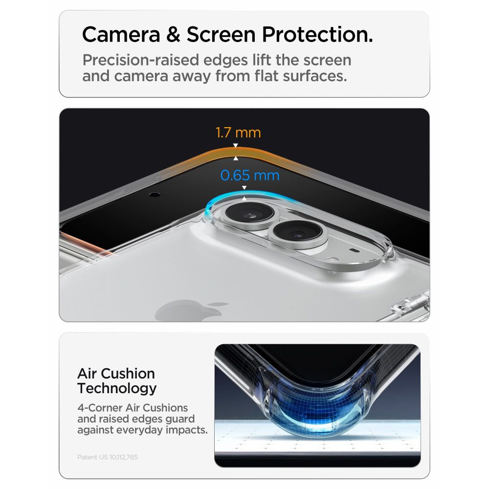 Dėklas Spigen Ultra Hybrid Pro skirtas iPhone Duo - skaidrus -- iPhone Duo