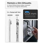 Dėklas Spigen Ultra Hybrid Pro MagSafe skirtas iPhone Duo - skaidrus ir baltas -- iPhone Duo