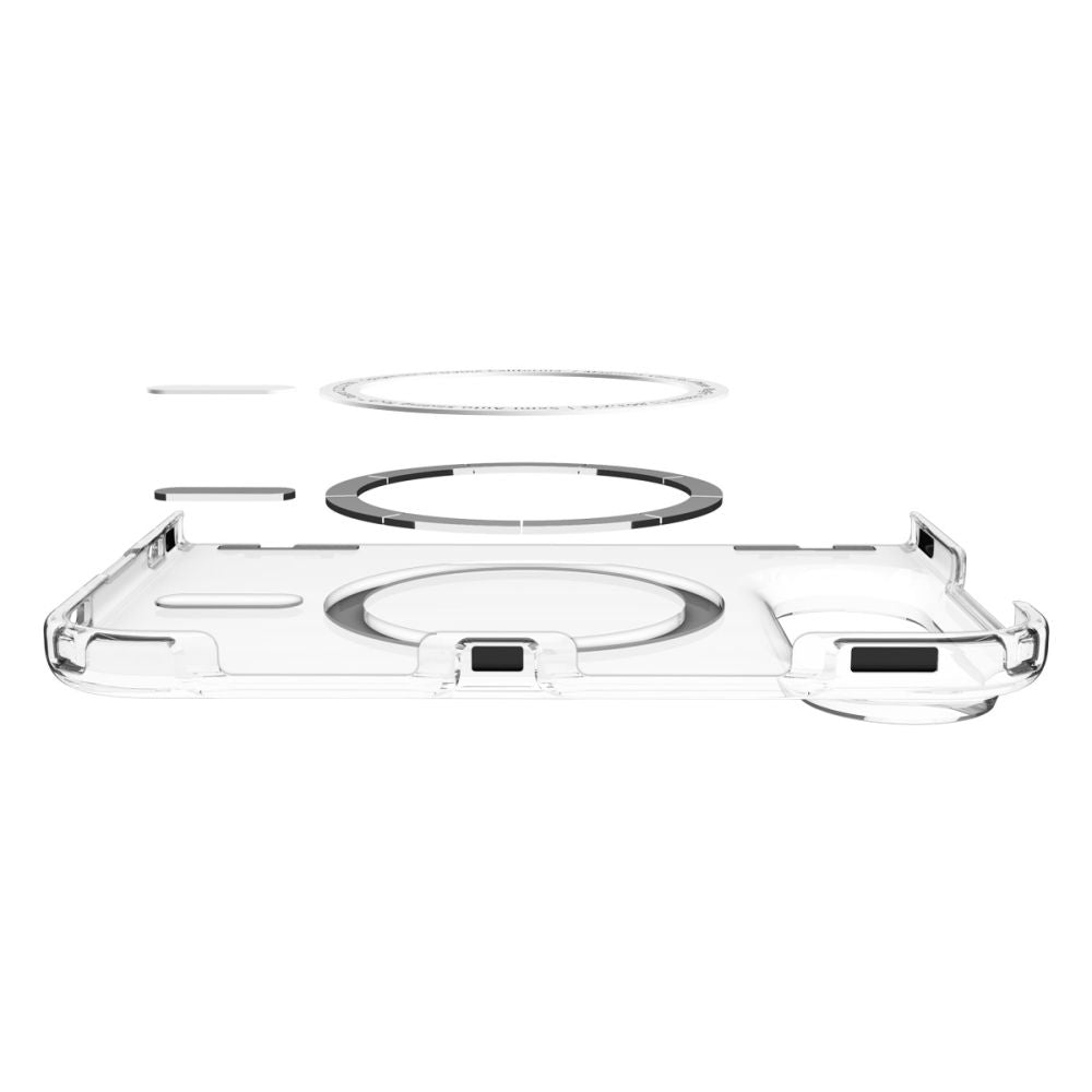 Dėklas Spigen Ultra Hybrid Pro MagSafe skirtas iPhone Duo - skaidrus ir baltas -- iPhone Duo