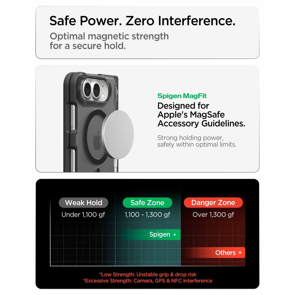 Dėklas Spigen Ultra Hybrid Pro MagSafe skirtas iPhone Duo - juodas -- iPhone Duo