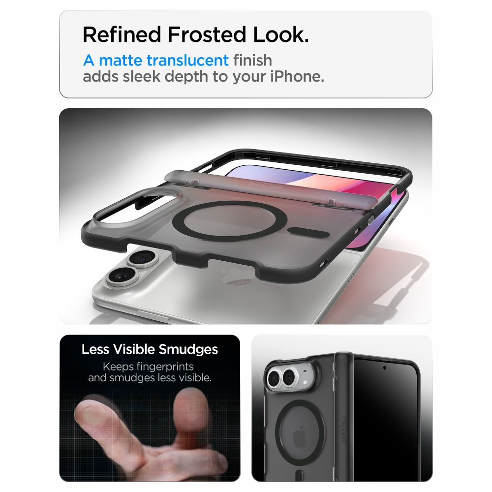 Dėklas Spigen Ultra Hybrid Pro MagSafe skirtas iPhone Duo - juodas -- iPhone Duo