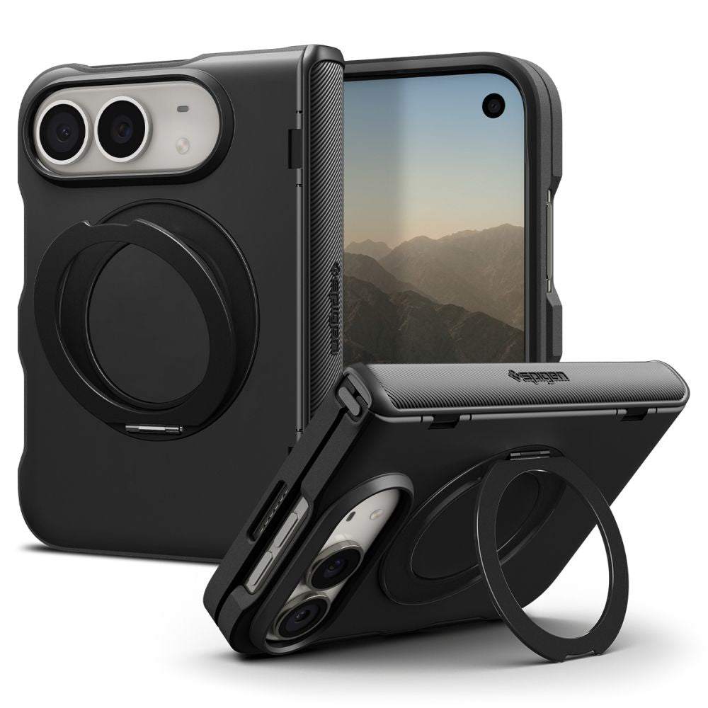 Dėklas Spigen Slim Armor Pro S MagSafe skirtas iPhone Duo - juodas -- iPhone Duo