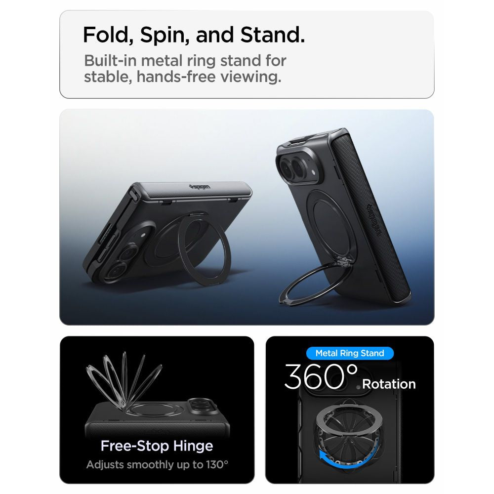 Dėklas Spigen Slim Armor Pro S MagSafe skirtas iPhone Duo - juodas -- iPhone Duo
