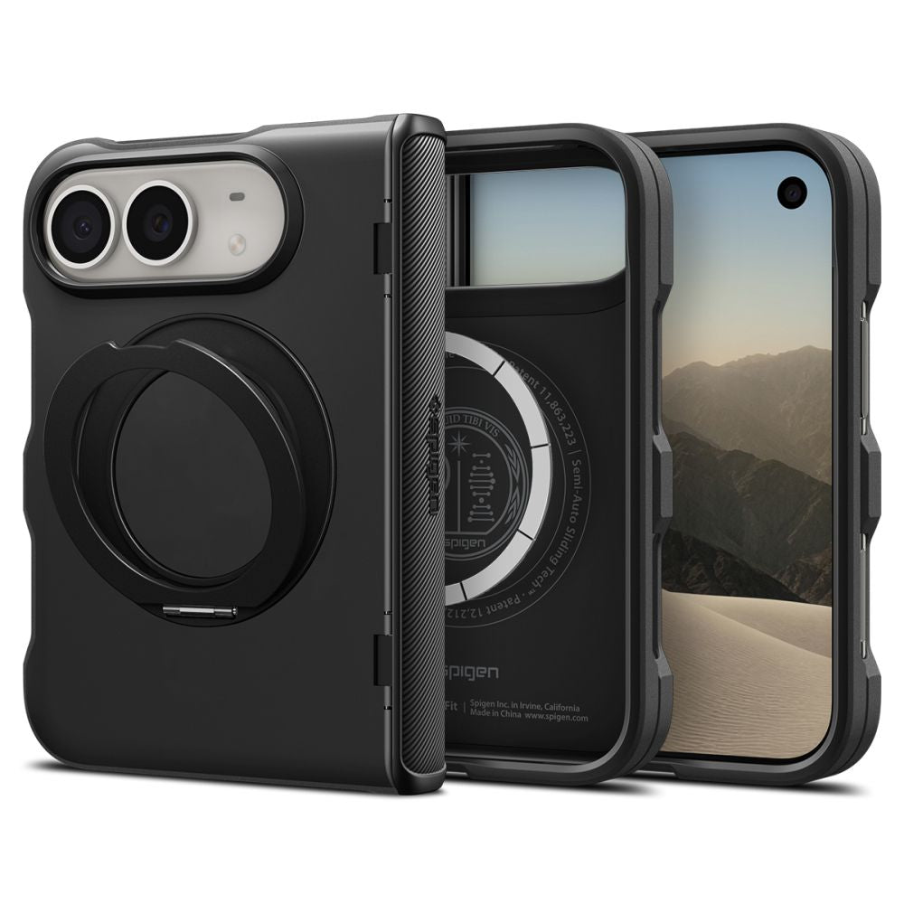 Dėklas Spigen Slim Armor Pro S MagSafe skirtas iPhone Duo - juodas -- iPhone Duo