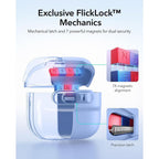Dėklas ESR Pulse HaloLock MagSafe ausinėms Apple AirPods 4 / 5 - šviesiai mėlynas -- AirPods 4 / AirPods 5