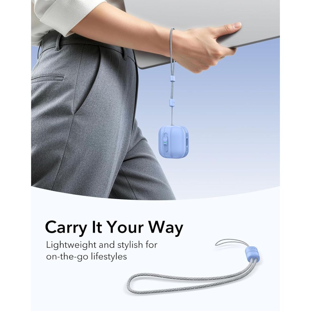 Dėklas ESR Pulse HaloLock MagSafe ausinėms Apple AirPods 4 / 5 - šviesiai mėlynas -- AirPods 4 / AirPods 5