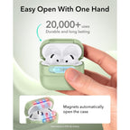 Dėklas ESR Pulse HaloLock MagSafe skirtas Apple AirPods 4 / 5 - šviesiai žalias -- AirPods 4 / AirPods 5