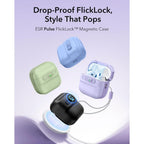Dėklas ESR Pulse HaloLock MagSafe ausinėms Apple AirPods 4 / 5 - violetinis -- AirPods 4 / AirPods 5