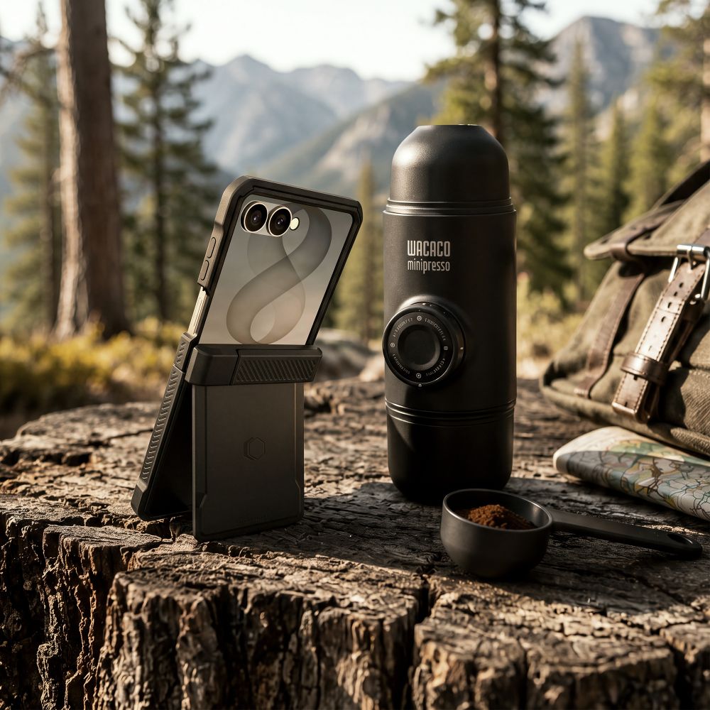 Dėklas Tech-Protect Kevlar Pro skirtas Samsung Galaxy Z Flip 8 - juodas -- Samsung Galaxy Z Flip 8