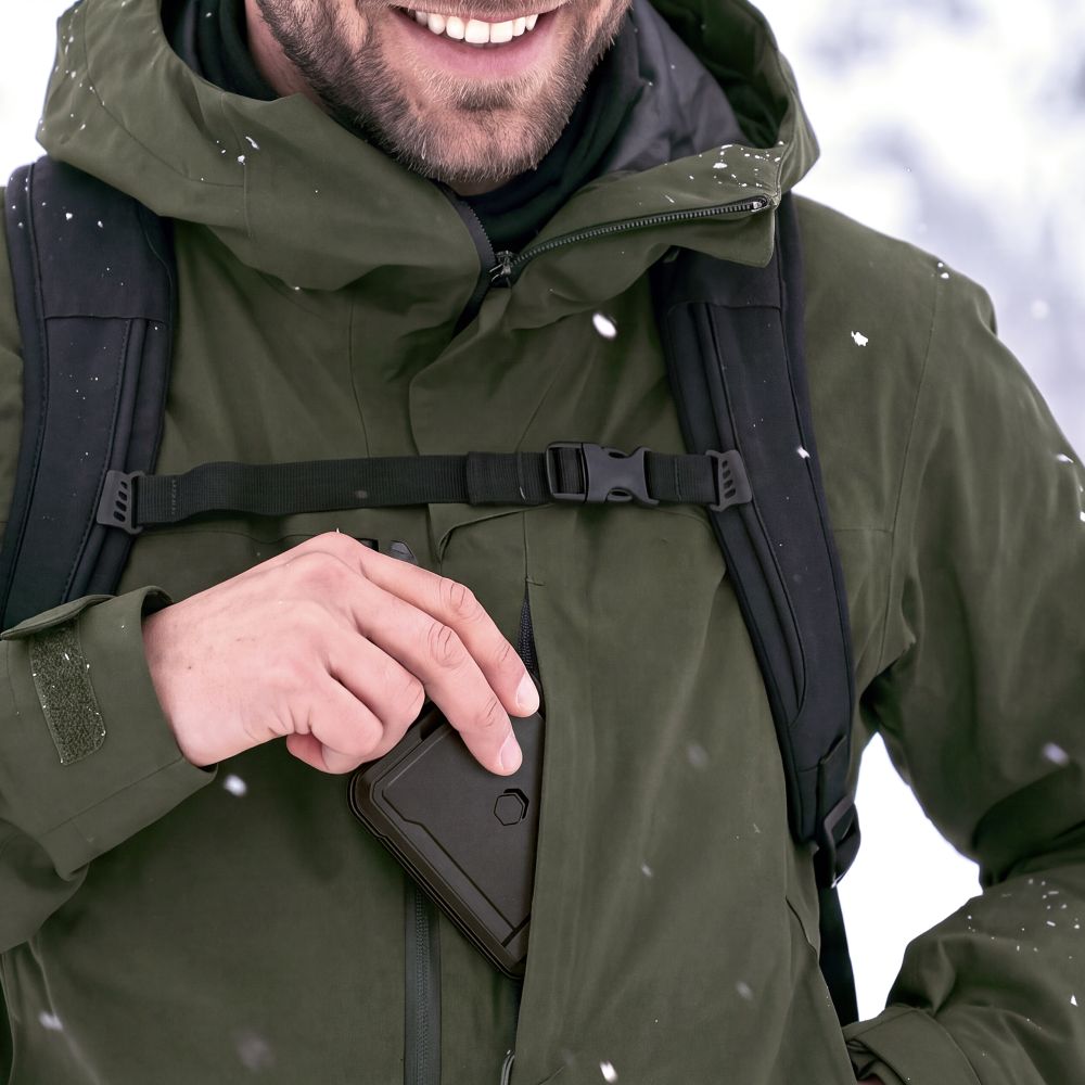 Dėklas Tech-Protect Kevlar Pro skirtas Samsung Galaxy Z Flip 8 - juodas -- Samsung Galaxy Z Flip 8