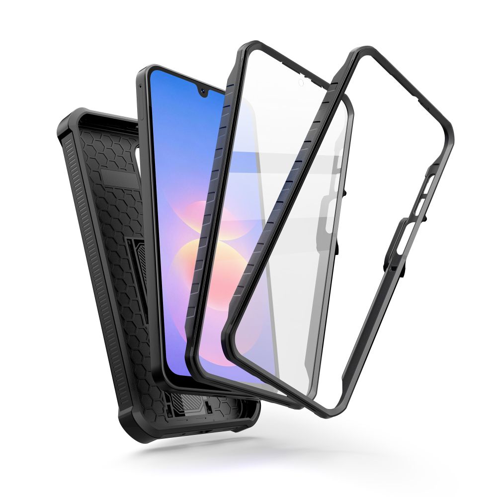 Dėklai Tech-Protect Kevlar Cam+ (2 vnt. rinkinys) skirti Samsung Galaxy A17 / A18 4G / 5G - juodi -- Samsung Galaxy A17 /...