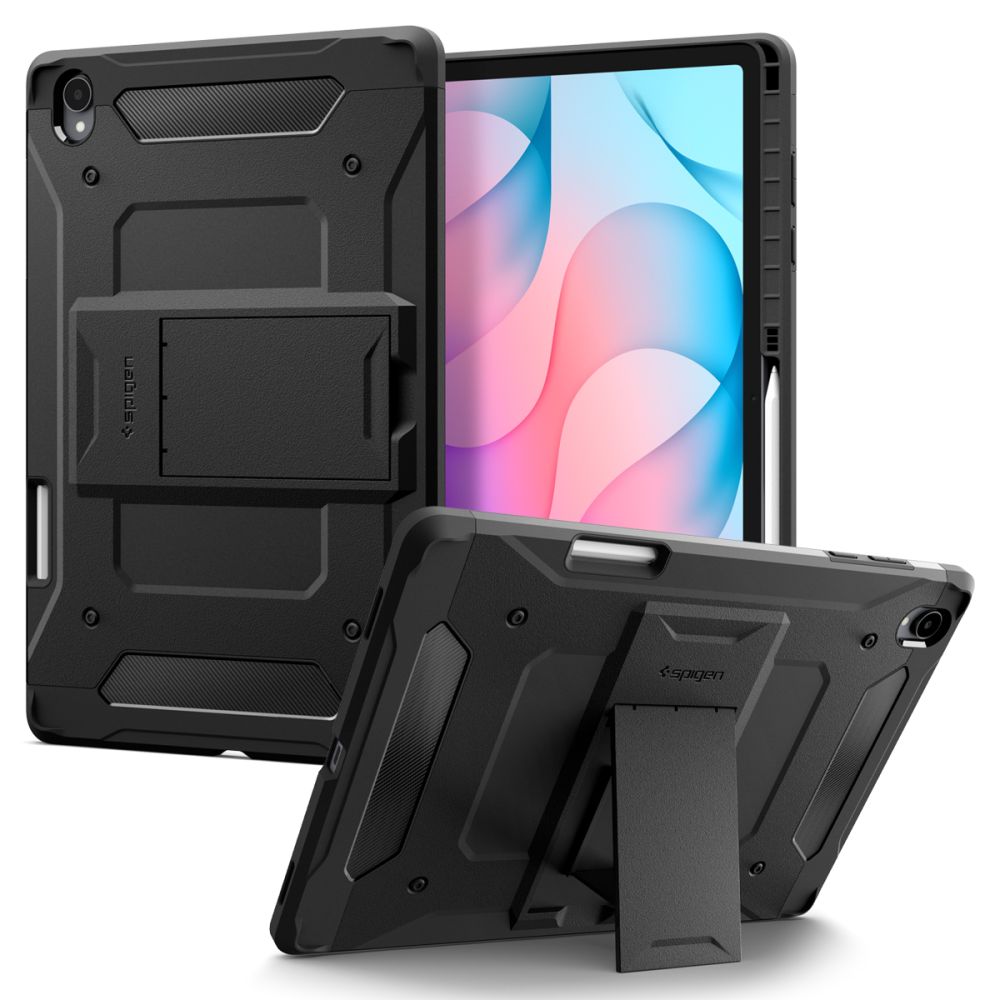 Dėklas Spigen Tough Armor Pro skirtas Samsung Galaxy Tab S12+ 12.6" - juodas -- Samsung Galaxy Tab S12+