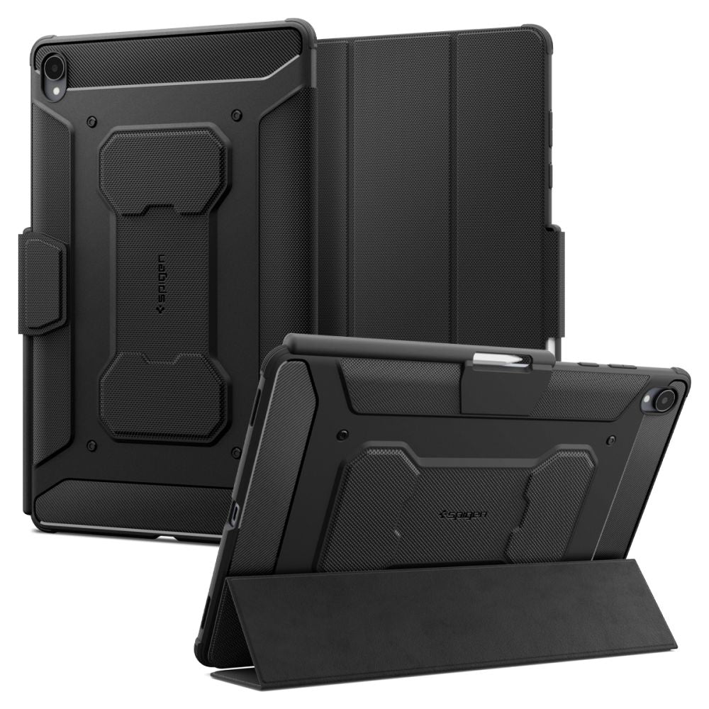 Dėklas Spigen Rugged Armor Pro skirtas Samsung Galaxy Tab S12+ 12.6" - matinis juodas -- Samsung Galaxy Tab S12+
