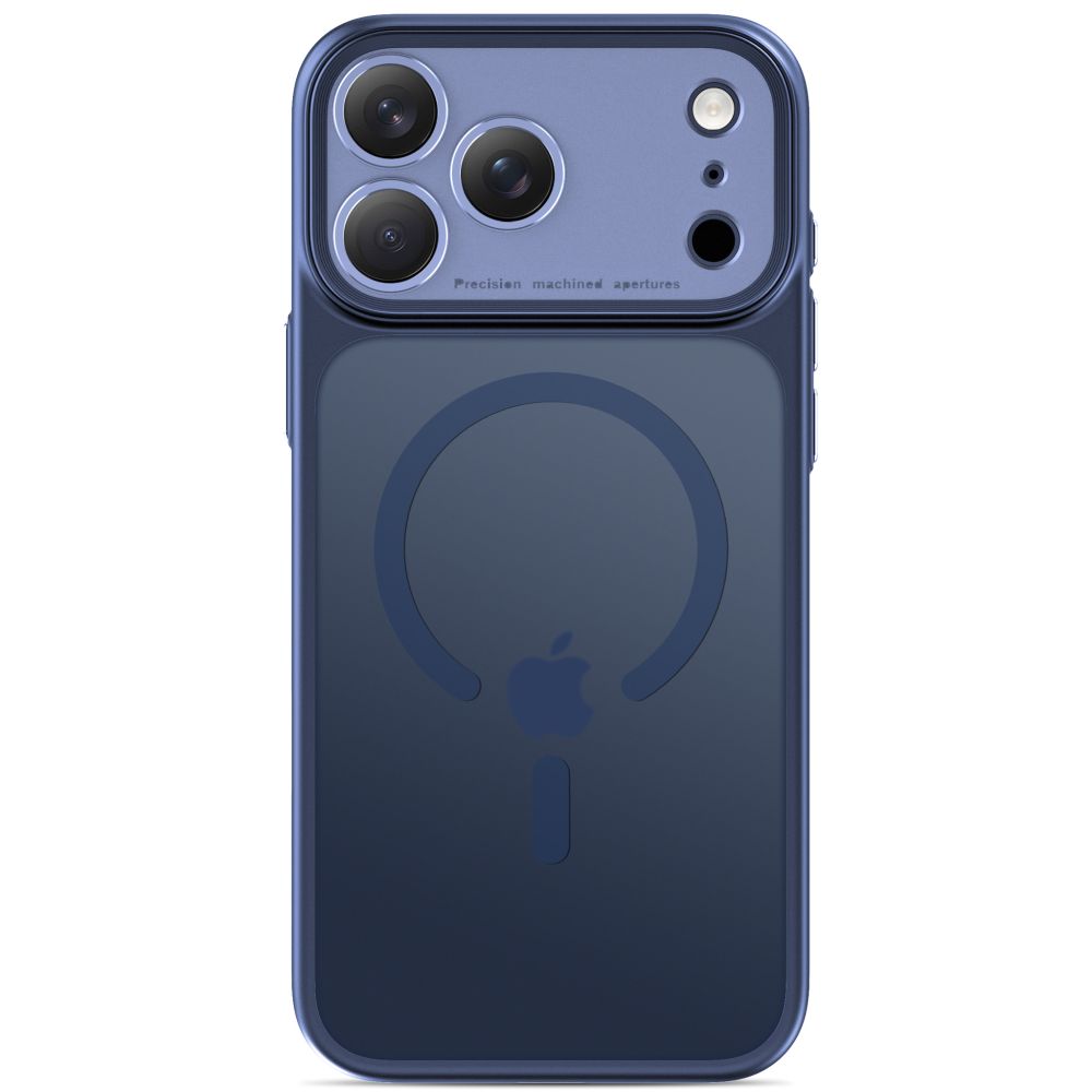 Dėklas Tech-Protect MagPrime MagSafe CC iPhone 17 Pro / 18 Pro, matinis tamsiai mėlynas -- iPhone 17 Pro, iPhone 18 Pro