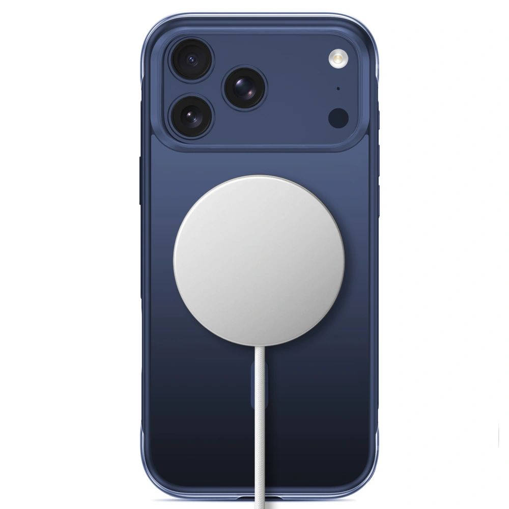 Dėklas Tech-Protect MagAir Stand MagSafe CC iPhone 17 Pro Max / 18 Pro Max, matinis tamsiai mėlynas -- iPhone 17 Pro Max,...
