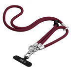 Telefono dirželių rinkinys Tech-Protect C10S Rope Crossbody & Wrist, bordo / titano spalvos -- Uncategorized