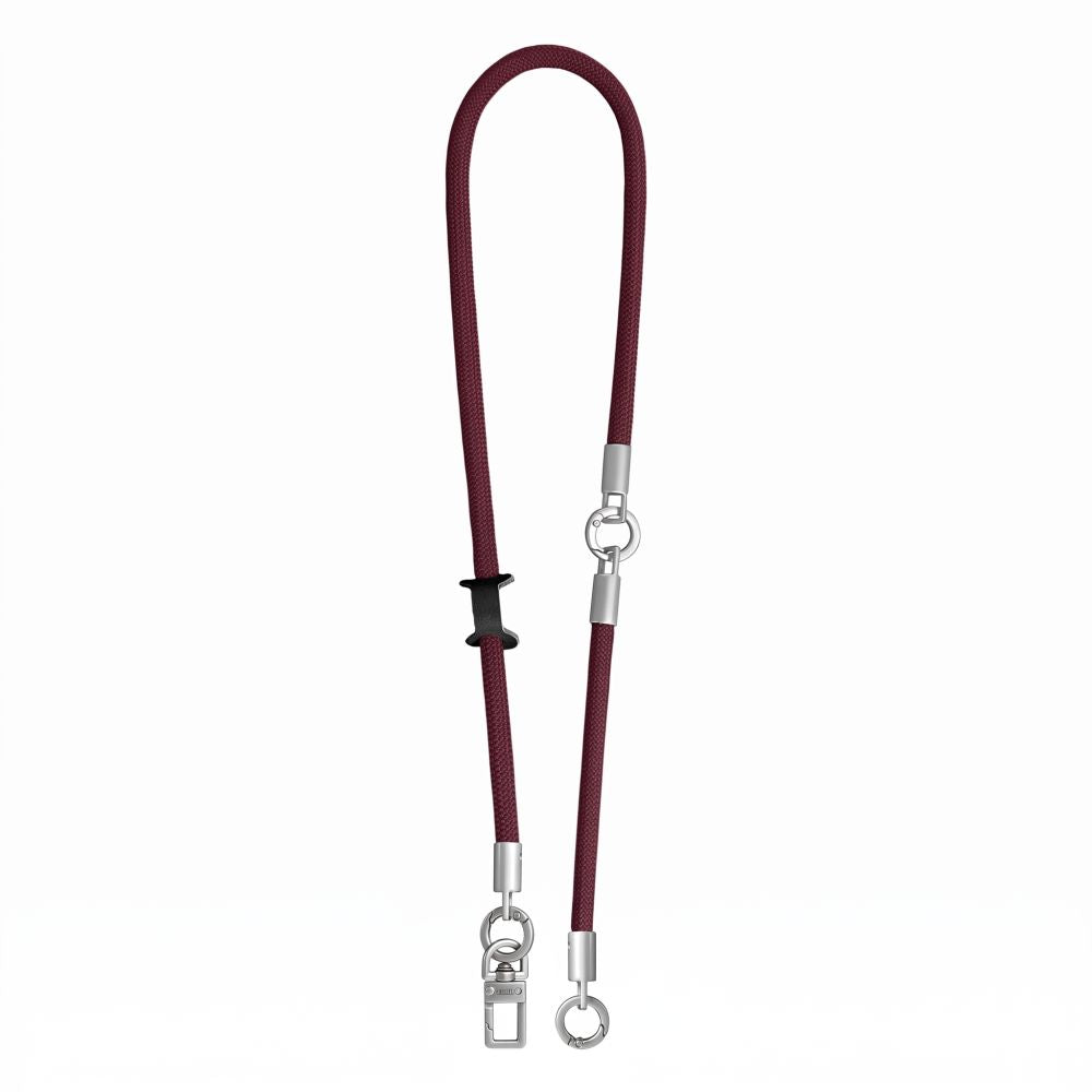 Telefono dirželių rinkinys Tech-Protect C10S Rope Crossbody & Wrist, bordo / titano spalvos -- Uncategorized