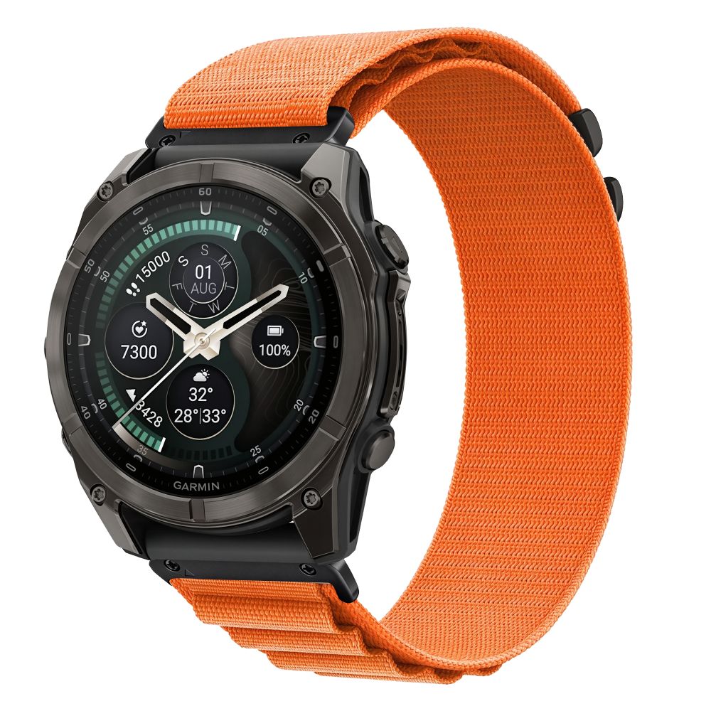 Dirželis Tech-Protect Nylon Pro Garmin Fenix 5X / 5X Plus / 6X / 6X Pro / 7X / 8 / 8 Pro / 9 / 9 Pro (51 mm), oranžinis...