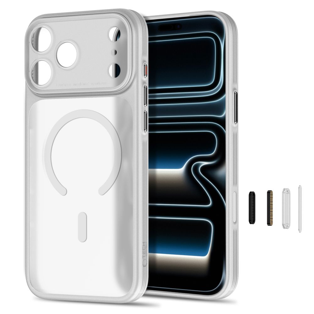 Dėklas Tech-Protect MagPrime MagSafe CC iPhone 17 Pro Max / 18 Pro Max, matinis pilkas -- iPhone 17 Pro Max, iPhone 18...