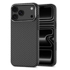 Dėklas Tech-Protect Ion Carbon MagSafe iPhone 17 Pro / 18 Pro, juodas/sidabrinis -- iPhone 17 Pro, iPhone 18 Pro