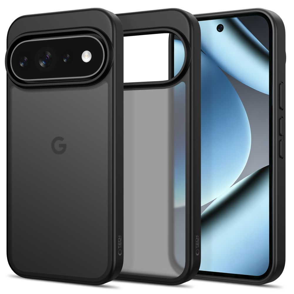 Dėklas Tech-Protect Magmat Google Pixel 9 / 9 Pro / 10 / 10 Pro / 11 / 11 Pro, matinis juodas -- Pixel 9, Pixel 9 Pro,...