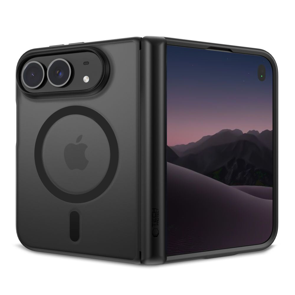 Dėklas Tech-Protect MagPeak MagSafe CC iPhone Duo, matinis juodas -- iPhone Duo