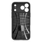 Dėklas Spigen Liquid Air iPhone 17 Pro Max / 18 Pro Max, matinis juodas -- iPhone 17 Pro Max, iPhone 18 Pro Max