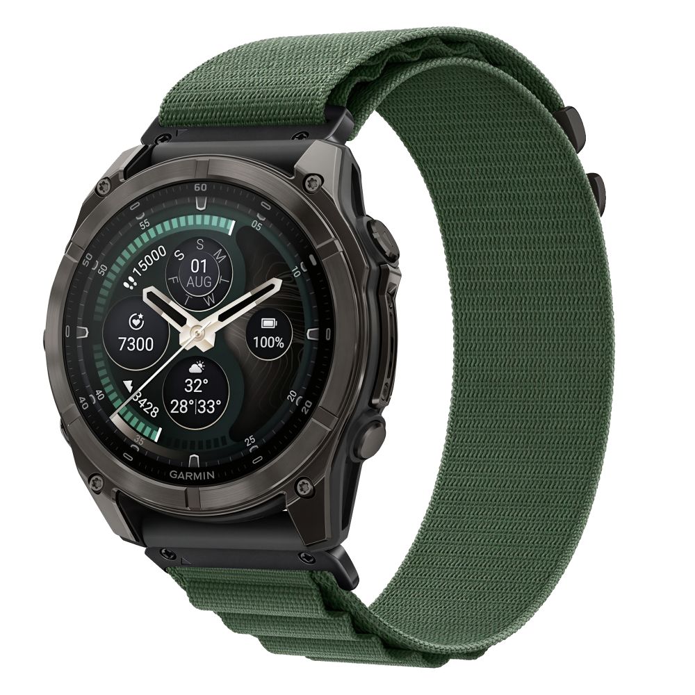 Dirželis Tech-Protect Nylon Pro Garmin Fenix 5X / 5X Plus / 6X / 6X Pro / 7X / 8 / 8 Pro / 9 / 9 Pro (51 mm), karinis...