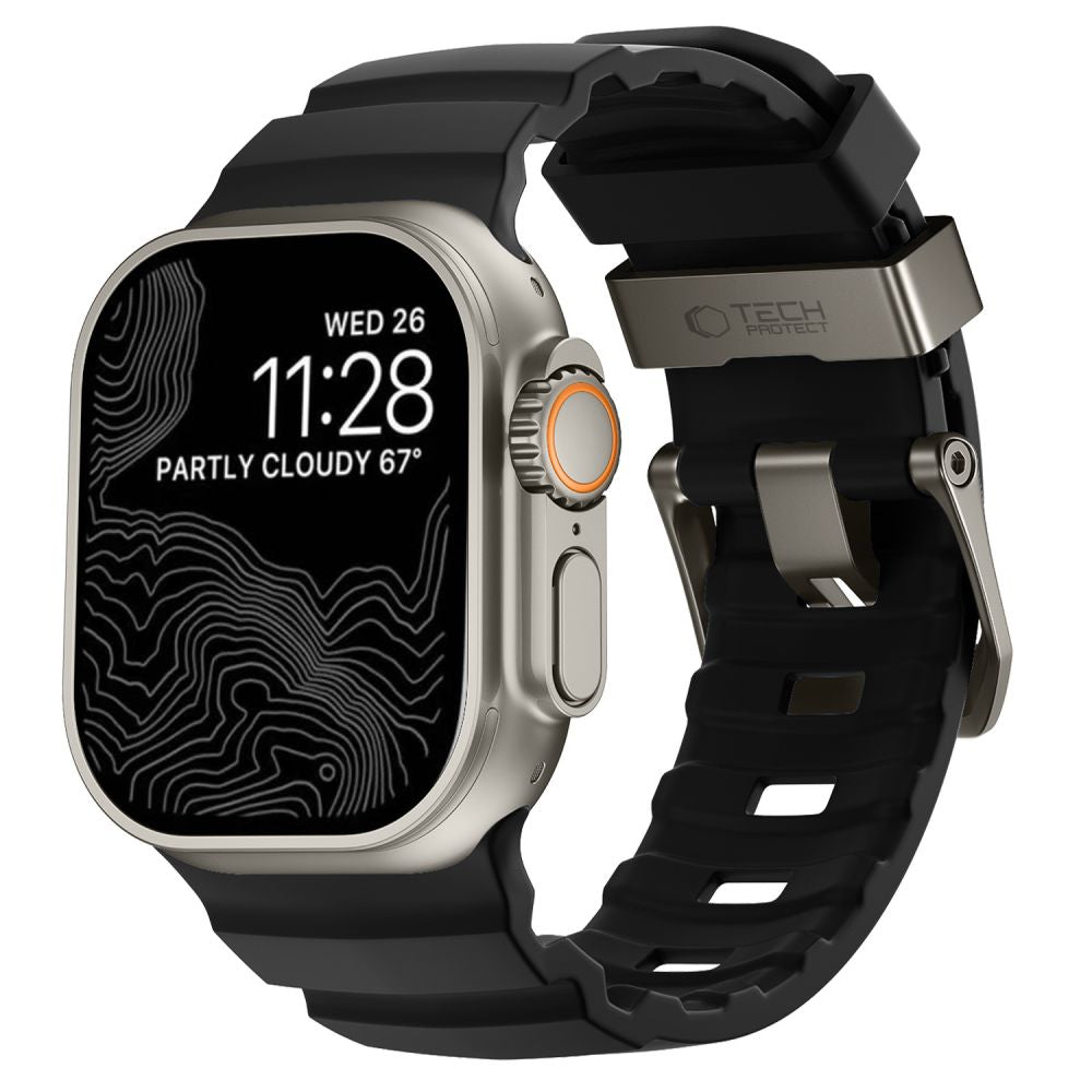 Dirželis Tech-Protect Motion Apple Watch 8 / 9 / 10 / 11 / 12 / SE / Ultra (44 / 45 / 46 / 49 mm), juodas -- Apple Watch...