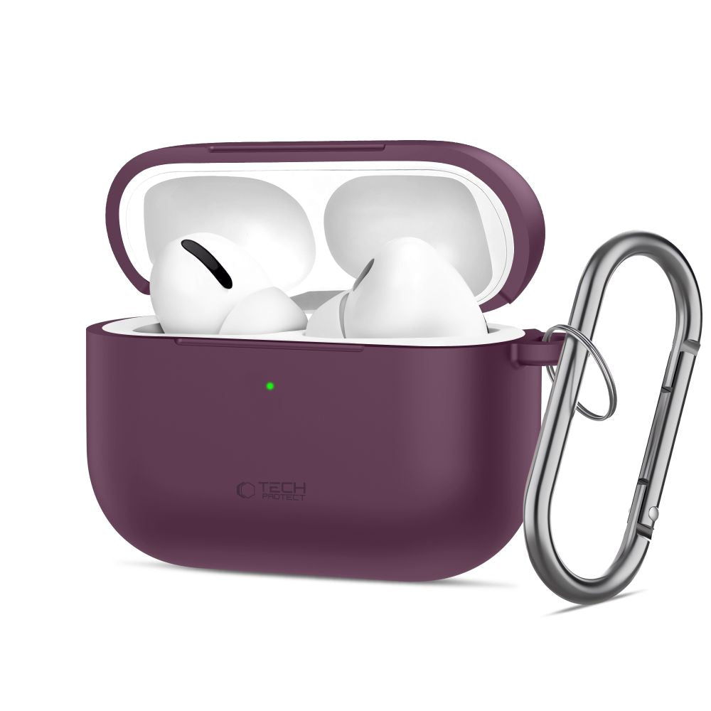 Dėklas Tech-Protect Silicone Hook Apple AirPods Pro 3, bordo -- AirPods Pro 3
