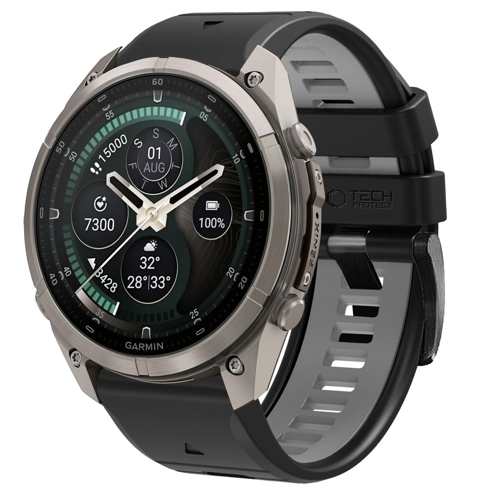 Dirželis Tech-Protect IconBand Pro Garmin Fenix 5X / 5X Plus / 6X / 6X Pro / 7X / 8 / 8 Pro / 9 / 9 Pro (47 mm), juodas /...