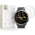 Apsauginis stiklas Tech-Protect Glass Fit+ Garmin Fenix 9 Pro (51 mm), 2 vnt., skaidrus -- Garmin Fenix 9 Pro (51 mm)