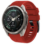Dirželis Tech-Protect Silicone Garmin Fenix 5 / 6 / 6 Pro / 7 / 8 / 8 Pro / E / 9 / 9 Pro (51 mm), raudonas -- Garmin...