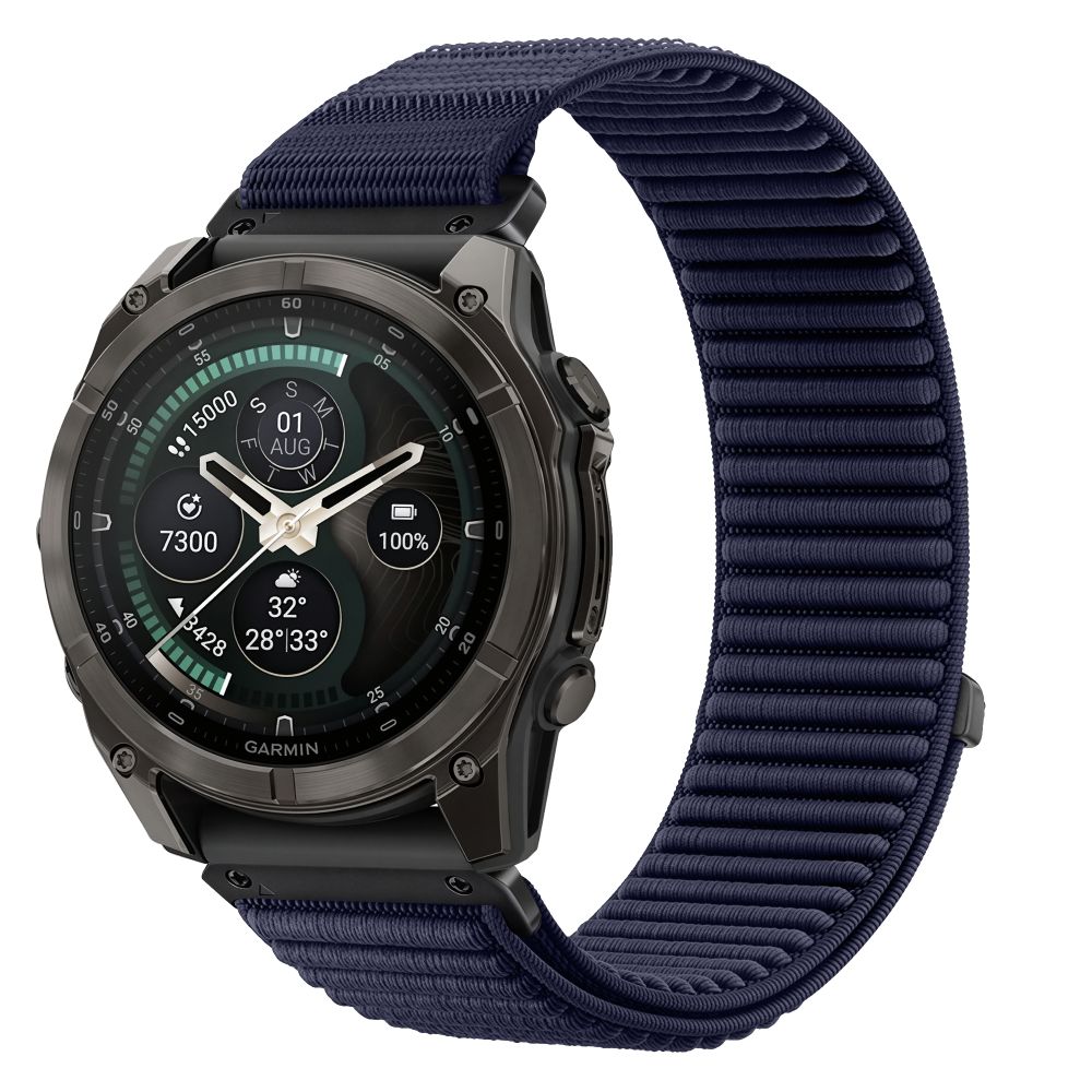Dirželis Tech-Protect NylonLoop Garmin Fenix 5X / 5X Plus / 6X / 6X Pro / 7X / 8 / 8 Pro / 9 / 9 Pro (51 mm), tamsiai...
