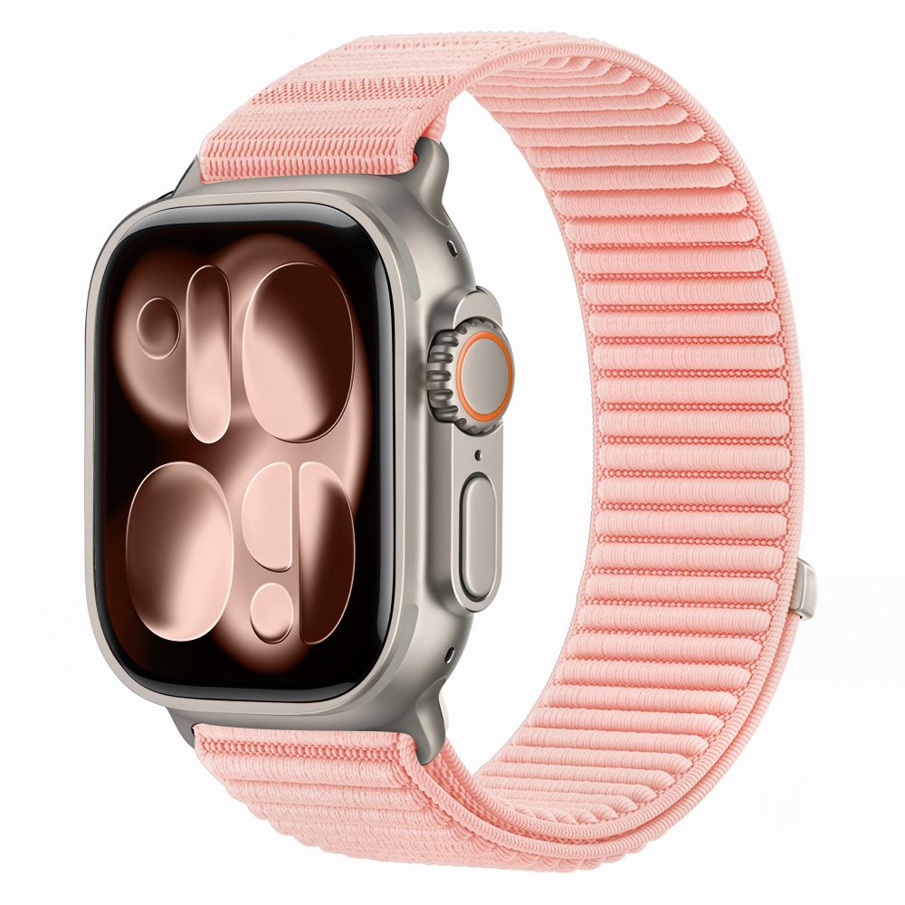 Dirželis Tech-Protect NylonLoop Apple Watch 8 / 9 / 10 / 11 / 12 / SE (40 / 41 / 42 mm), šviesiai rožinis -- Apple Watch...