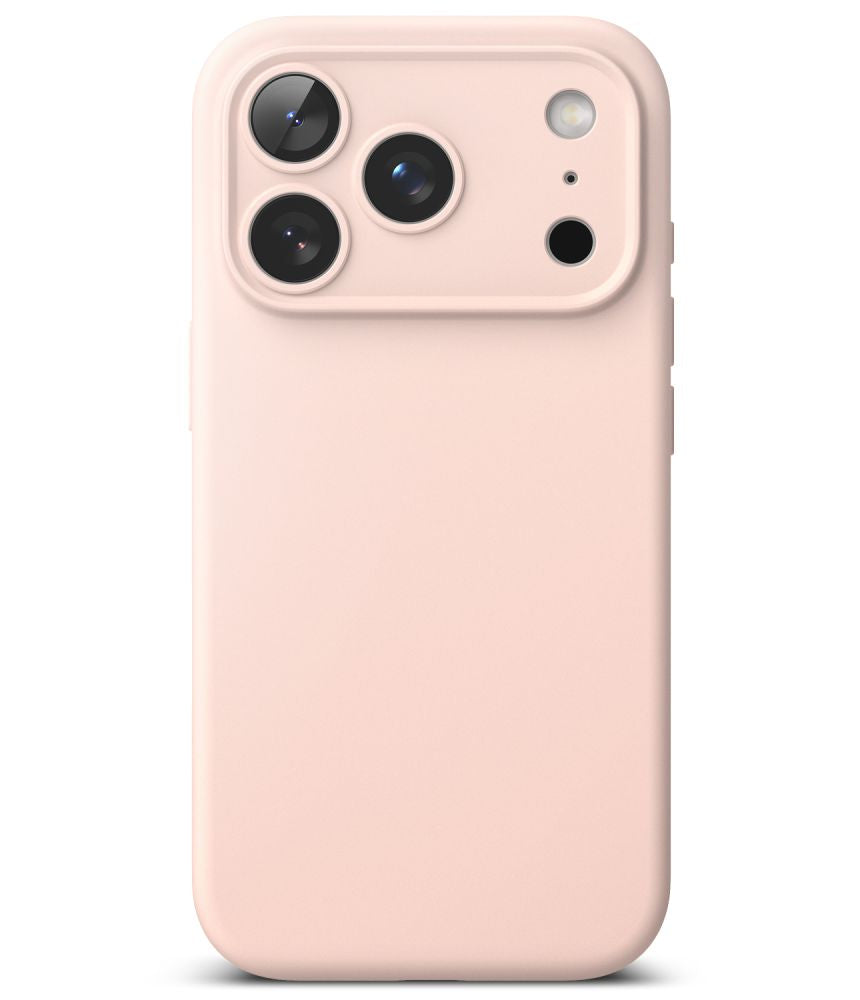 Dėklas Ringke Silicone Magnetic MagSafe iPhone 17 Pro / 18 Pro, smėlio rožinis -- iPhone 17 Pro, iPhone 18 Pro