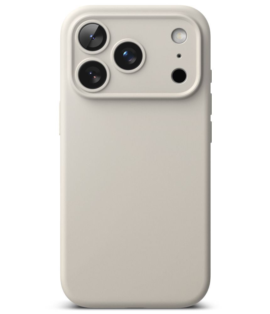 Dėklas Ringke Silicone Magnetic MagSafe iPhone 17 Pro Max / 18 Pro Max, akmens pilkas -- iPhone 17 Pro Max, iPhone 18 Pro Max