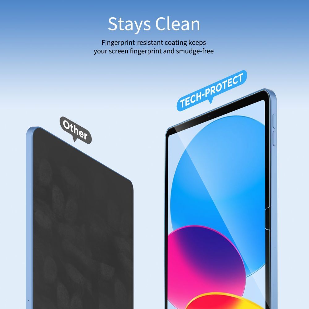 Apsauginis stiklas Tech-Protect Glass Fit+ iPad Air 13 / iPad Pro 13, 2 vnt., skaidrus -- iPad Air 13, iPad Pro 13