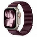 Dirželis Tech-Protect NylonLoop Apple Watch 8 / 9 / 10 / 11 / 12 / SE (40 / 41 / 42 mm), tamsiai bordinis -- Apple Watch...