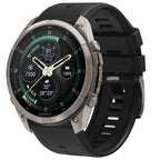 Dirželis Tech-Protect Silicone Garmin Fenix 5 / 6 / 6 Pro / 7 / 8 / 8 Pro / E / 9 / 9 Pro (51 mm), juodas -- Garmin Fenix...