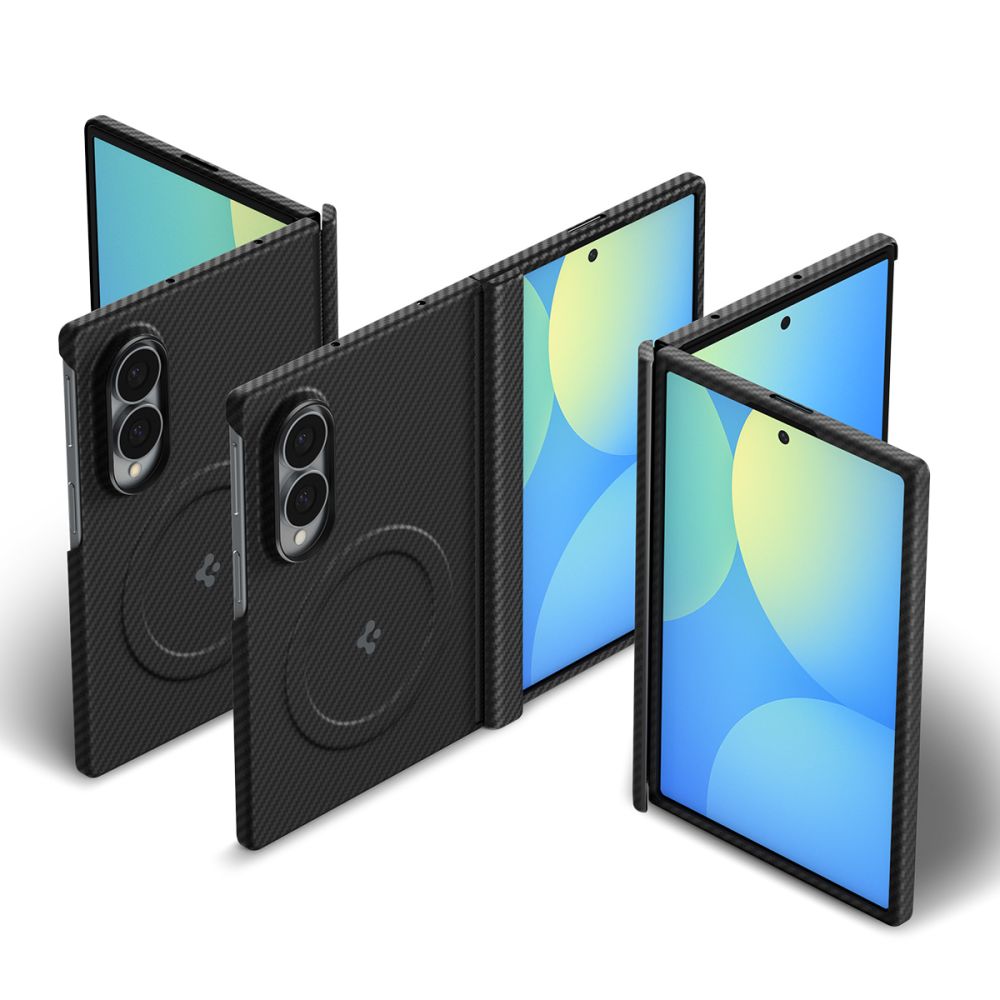 Dėklas Spigen AirSkin Aramid MagFit Galaxy Z Fold 8, juodas -- Galaxy Z Fold 8